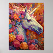 toppen Söt Unicorn party Poster