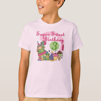 Toppen Söta 3:e födelsedag Tshirts och presenter