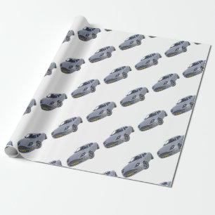 Toppen spionbil i silver presentpapper