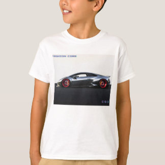 toppen sportbil på vita pojkar t-shirt