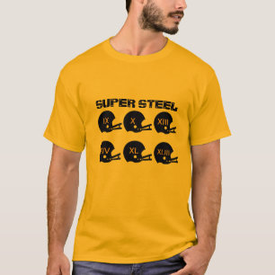 Toppen stålsätter fotbollt-skjortan t shirt
