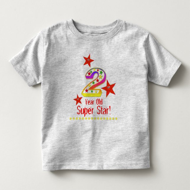 Toppen Star 2:a födelserefartyg för pojkar Tee Shirt (Framsida)