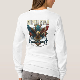 Toppen Star Eagle Emblem T Shirt