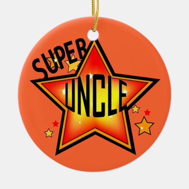 Toppen Star farbror jul Ornament (Framsidan)