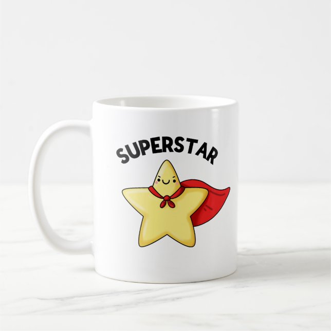 Toppen Star Funny Astronomy Pun Kaffemugg (Vänster)