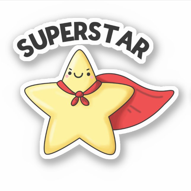 Toppen Star Funny Astronomy Pun Klistermärken (Framsida)
