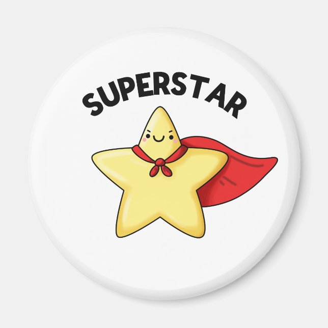 Toppen Star Funny Astronomy Pun Magnet (Framsidan)