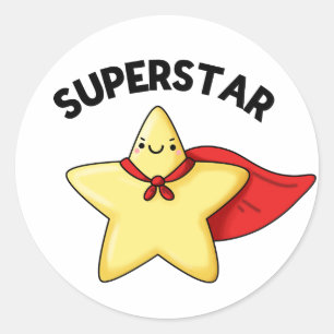Toppen Star Funny Astronomy Pun Runt Klistermärke