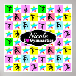 TOPPEN STAR GYMNAST GIRL DESIGN POSTER