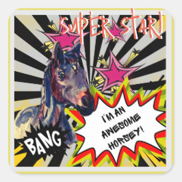 toppen star Jamie BRHM Fyrkantigt Klistermärke