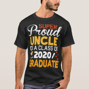 Toppen, stolt farbror, av klass 2020 Student Seni T Shirt