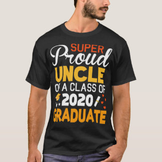Toppen, stolt farbror, av klass 2020 Student Seni T Shirt