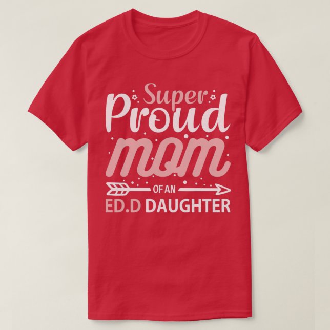 Toppen stolt Mamma i en Ed T Shirt (Design framsida)