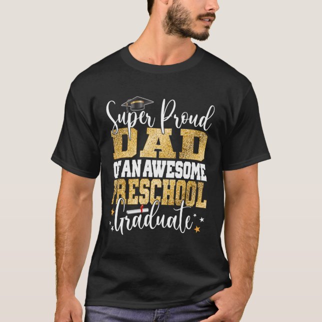 Toppen stolt Pappa i Fantastisk Preschool Student  T Shirt (Framsida)