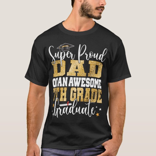 Toppen stolt Pappa vid Fantastisk 7:e Klass 2 T Shirt (Framsida)