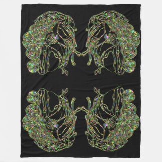 Toppen Storlek Neon Frog Fleecefilt