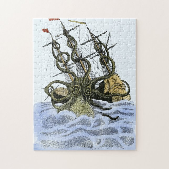 Toppen storleksanpassar SushiKraken det bra Pussel (Vertikal)