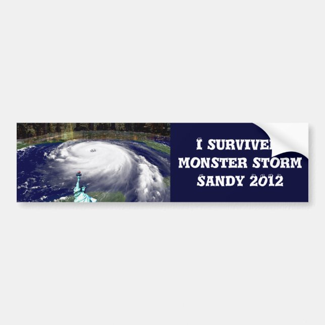 Toppen Storm Sandy 2012,Öga av stormen_ Bildekal (Framsidan)