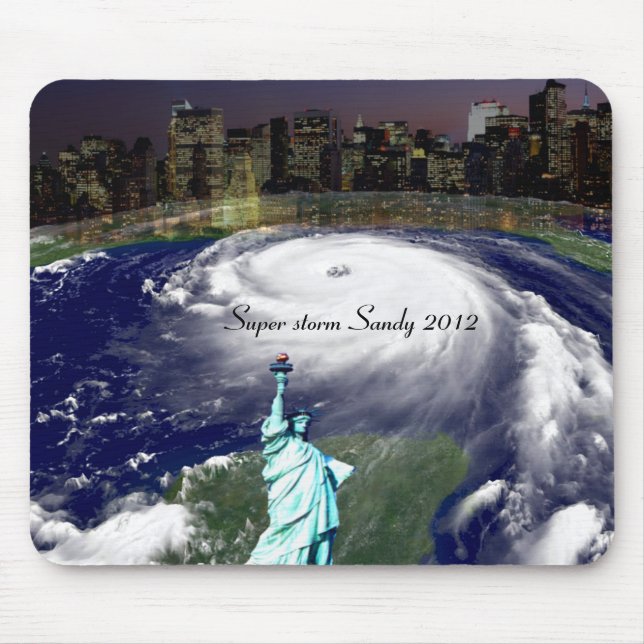 Toppen Storm Sandy 2012,Öga av stormen_ Musmatta (Framsidan)