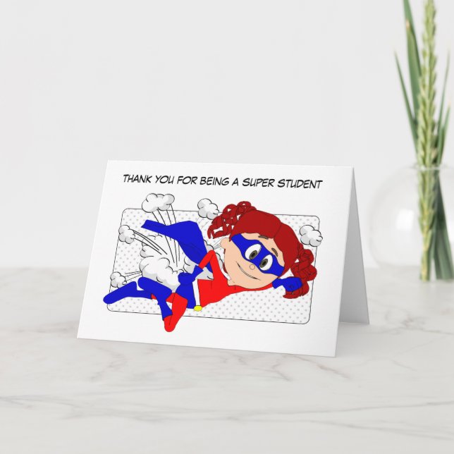 Toppen Student-kort, Tack från lärare (Framsida)