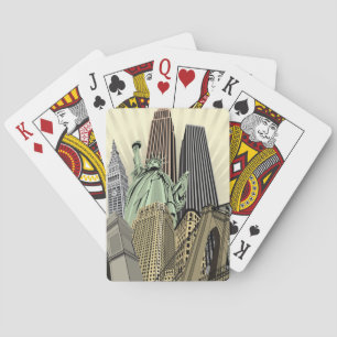 Toppen Stylized Cityscape NYC Casinokort