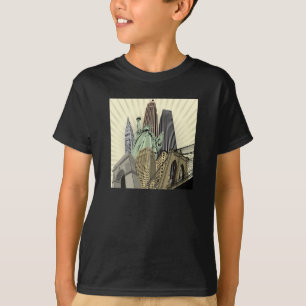 Toppen Stylized Cityscape NYC T Shirt