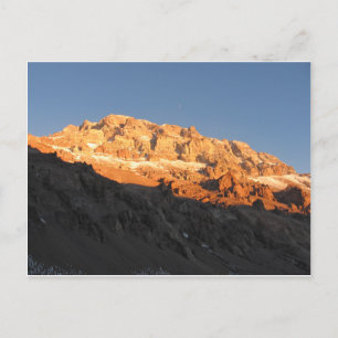 Toppen Sunset View, Mount Aconcagua, Argentina Vykort