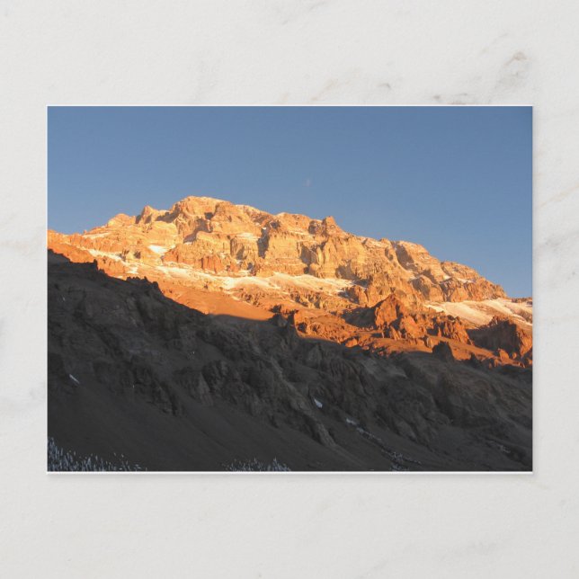 Toppen Sunset View, Mount Aconcagua, Argentina Vykort (Framsida)