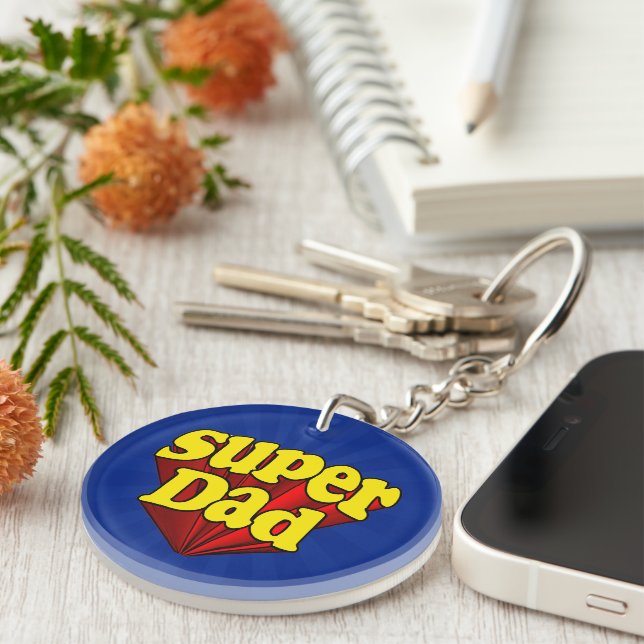 Toppen, superhjälten Red/Gult/Blue Fars dag (Högra Framsidan)