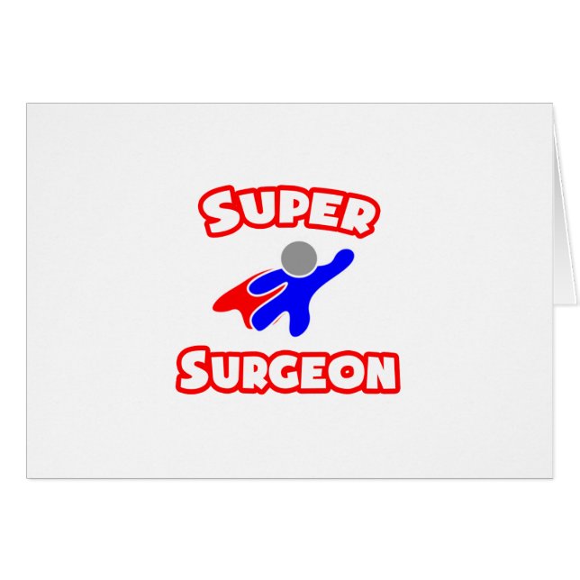 Toppen Surgeon Hälsningskort (Framsidan Horizontal)