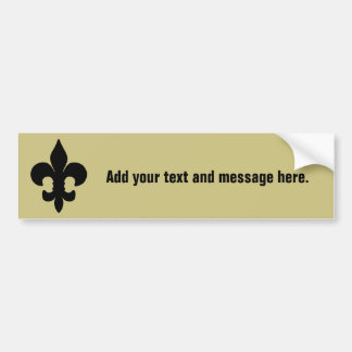 Toppen svärtar Fleur de lis Bildekal