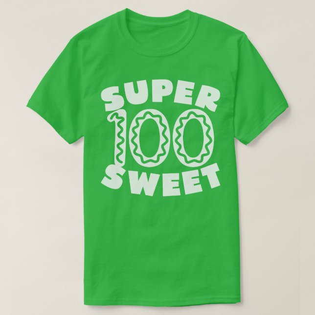 Toppen Sweet 100 Birthday Icing 2 T Shirt (Design framsida)