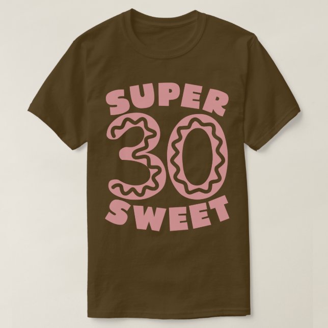 Toppen Sweet 30 Donu T Shirt (Design framsida)
