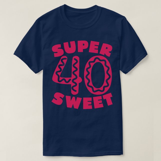Toppen Sweet 40 Donut 1 T Shirt (Design framsida)