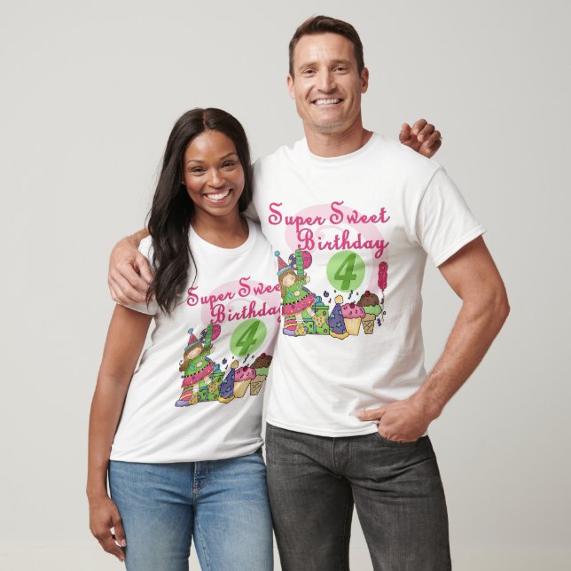 Toppen Sweet 4e födelsedagen T-shirts och presente (Unisex)