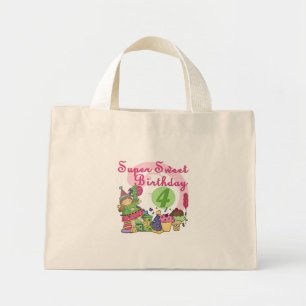 Toppen Sweet 4e födelsedagen T-shirts och presente Mini Tygkasse