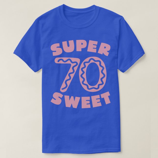 Toppen Sweet 70 Birthday Icing 1 T Shirt (Design framsida)