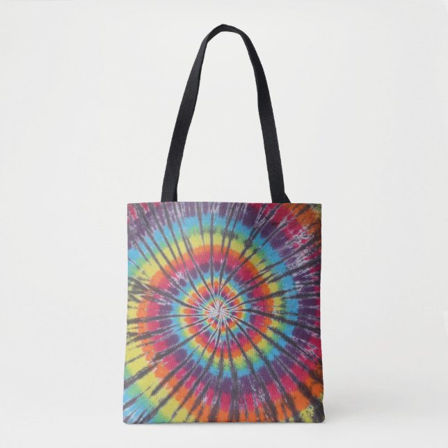 Toppen Swirl Tie Dye Tygkasse (Framsida)