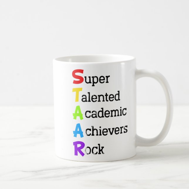 Toppen Talated Academic Achievers Sten Funny Test Kaffemugg (Höger)