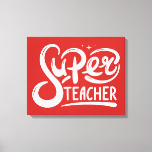 Toppen Teacher Canvastryck