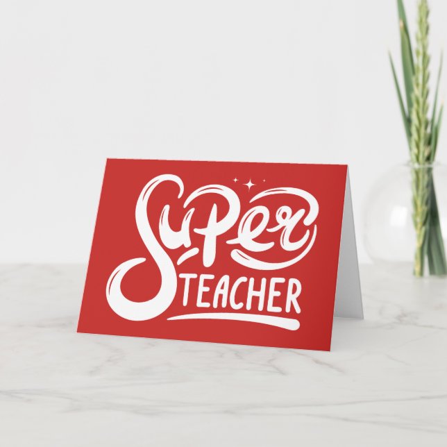 Toppen Teacher Kort (Framsida)