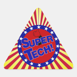TOPPEN TECH-KNAPPPATRIOTISK PATRIOTIK.png Triangelformat Klistermärke