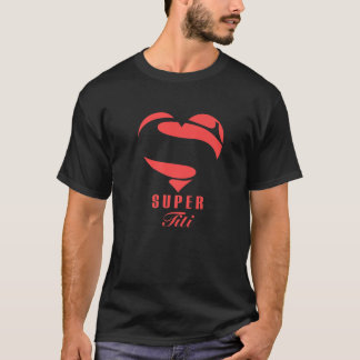 Toppen Titi Superhjälte Gift-familjens juldräkt T Shirt