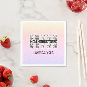 Toppen Toppen Mamma, Nurse, Tired Pappersservett