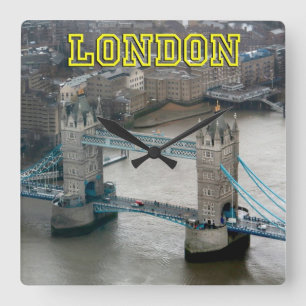 Toppen! Torn överbryggar London Fyrkantig Klocka