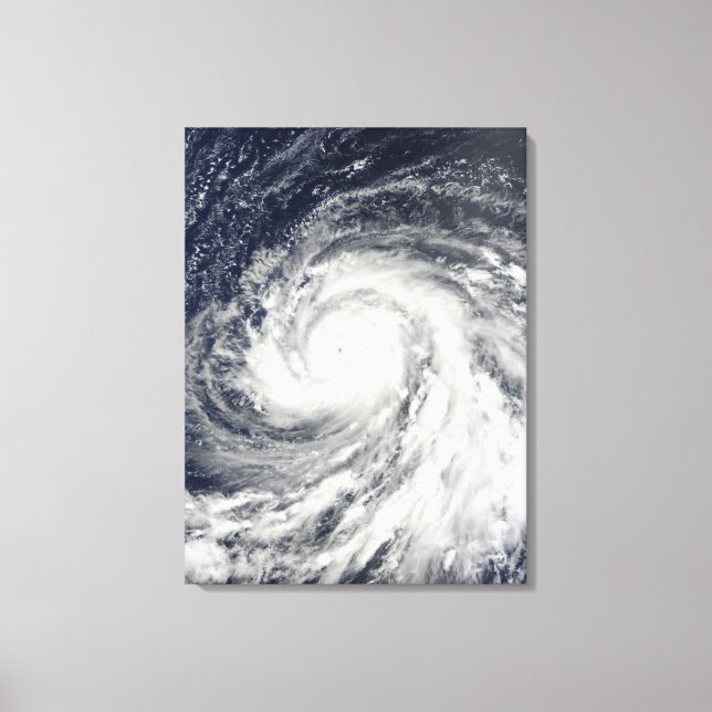 Toppen Typhoon Choi-wan över Marianöarna Canvastryck (Framsida)