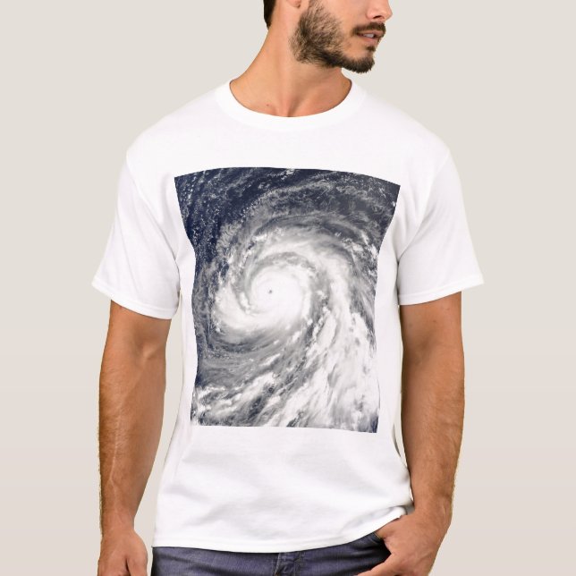 Toppen Typhoon Choi-wan över Marianöarna T-shirt (Framsida)