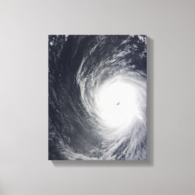 Toppen Typhoon Melor hovers over Pacific Oce Canvastryck (Framsida)