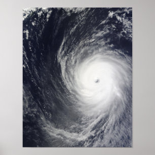 Toppen Typhoon Melor hovers over Pacific Oce Poster