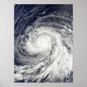 Toppen Typhoon som Choi-är glåmig över Marianaen Poster
